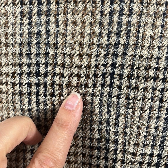 Louben Wool Blend Houndstooth Academia Womens Blazer Size 8 Old Money Equestrian - Picture 13 of 16